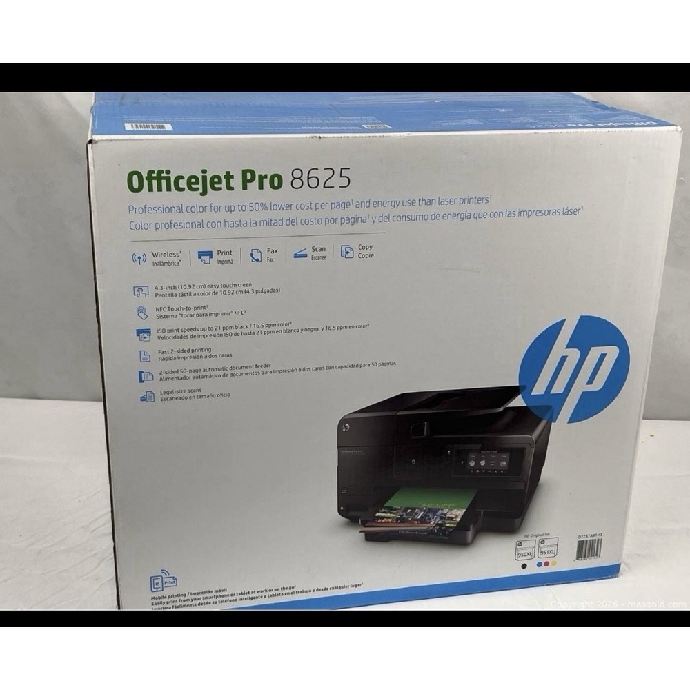 HP Officejet Pro 8625 All-in-One Printer - Black